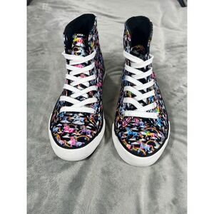 Lisa Frank Unicorn Multicolor High-Top Sneakers Neon Rainbow Shoes Women's 8